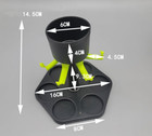 Public Wine Dispenser Points Glass Party Fair Pouring Dispenser Glass Tray Set