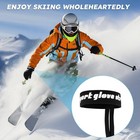 4pcs Ski Glove Wrist Leash Elastic Safety Straps Anti-lost Winter Sports