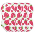 Muslin Baby Burp Cloth 22x11 Inch Soft Strawberry Washcloth Face Towel