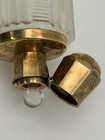 Antique Victorian Dutch Crystal Glass Scent Bottle With 14   arat Gold Cap 19th C