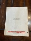 Homelite Super 2 Automatic Oiler Chain Saw Owners Manual