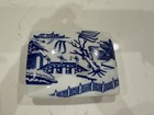 Vintage Blue Willow Porcelain Divided Playing Card Box Dual Compartment Unmarked