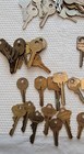 Huge Lot Of Vintage Antique Keys Many Makes vendors Brass Copper Metal