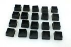 20 - 1  Square Tube Hole Plug Plastic End Cap 1 x1  Tubing Insert Glide