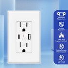 10pack Usb Type C Wall Outlet Duplex Receptacle 15a  Smart 4 8a Quick Charging
