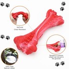 Durable Rubber Dog Toys Chew Bones Teething Strong Long Lasting Puppy Play Pet