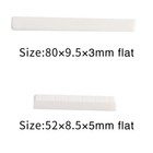 Classical Guitar Nut And Saddle Flat Pre Slotted Bone Nut Saddle 52mm 80mm White