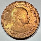 1958 Ghana 1 2 Half Penny  Unc bu Rd
