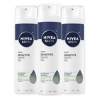 3-pack Nivea Men Sensitive Shave Gel With Vitamin E  Soothing Chamomile 7 Oz