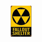 Fallout Shelter Vintage Looking  Tin Wall Sign Retro  Garage Man Cave Bar