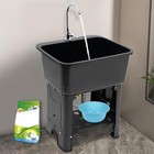 Utility Sink Utility Sink Laundry Tub With Faucet   Washboard Freestanding Sink