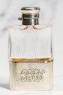 Miniature Antique Gorham Faceted Crystal Antique Sterling Silver Flask 