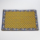 Valdrome French Country Blue Yellow Quilted Paisley 6 Placemats 8 Napkins Lot