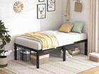 Single Bed Frame - 18-inch Sturdy Single Bed Frame  Heavy-duty Metal Bed Frame