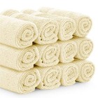 Luxury Cotton Washcloths 13x13 - Bathroom Face Towel 12 pack Super Absorb