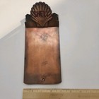 Antique Shell Oil Logo Brass Advertising Clipboard Automobile Repair Clip Board 