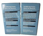 Aliver Nail Polish Gel Remover 15 Ml Lot Of 2 Quick Gel Polish Soak Off Remover