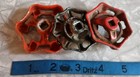 Lot Of 3  Vintage Industrial Valve Handle Water Faucet Knobs Steampunk Finding