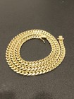 Solid 14k Yellow Gold Miami Cuban Link Chain 22  6mm W 7mm Box Clasp
