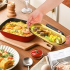 4pcs Gold Oval Stainless Steel Trays  Stackable For Jewelry  Cosmetics  Kitchen