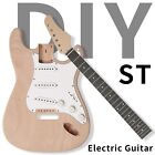 Diy 6 String St Style Electric Guitar Kit Mahogany Body Maple Neck   Accessories