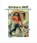 Weyman   Bros Tobacco Cigarette Man Cave Metal Tin Sign Colorful Wall Art Decor