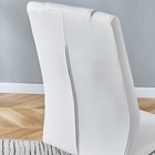 Modern Dining Chairs With Faux Leather Padded Seat Living Room Chair Upholstered