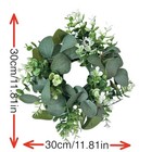 Spring Flower Wreath For Front Door Artificial Eucalyptus Wreath Hanging Decor