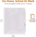 Amazon Basics Sheet Protectors For 3 Ring Binder  Heavyweight  Acid-free  Clear 