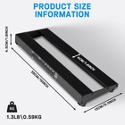Strich Guitar Pedal Board 15x5 1  W  Built-in Power 1 3lb Aluminum W  Cables Bag