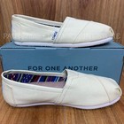 Toms Women s Classic Canvas Slip Flats Shoes   Natural   Size Us 6