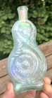 Very Nice Early Aqua Fancy Chello Cologne Bottle Open Pontil 1840 s Era Dug L  k