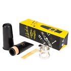 Clarinet Mouthpiece Kit With Ligature one Reed And Plastic Cap black  Click To
