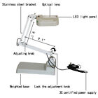 10x Magnifier Led Lamp Light Magnifying White Glass Lens Desk Table Repair Tool