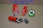 Standard Metric Left Hand Tap   Die Set  M3   m12  21 Taps   7 Dies