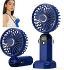 Portable Hand Held Fan Mini Collapsible Desk Fan Neck Fan Cooling Air Usb Led