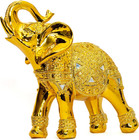 - 8  h  Elephant Statue Figurines Home Decor Trunk Facing Upwards Lucky Figurine