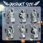 6 Pcs Miniature Evil Gargoyles Figurines Statue For Halloween Village Decorat   
