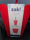 New Zak  Holiday Snack N Sip Set Straw Lid Covered Tumbler Popcorn Bucket