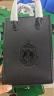 Delta Sigma Theta Crossbody Black Bag  dst Blk Cross Body Bag With Emboss Crest 