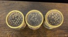 Rare Antique Victorian Match Holder Golden Cameos Set Of 3 W  Matches W striker