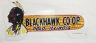 Blackhawk Co Op Seed Corn Topper - Native Indian Porcelain License Plate Topper