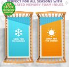 2 Inch Crib Mattress Topper Memory Foam Waterproof Soft Cover For Baby Toddler