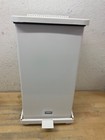 Rubbermaid Commercial St12eplwh 6 5 Gal  Defenders Hd Steel Step Can New-open Bo