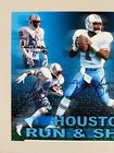 Houston Oilers Run   Shoot Multi Signed 11x14 Photo Warren Moon Hof 06 - Psa dna