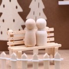 1 12 Scale Dollhouse Miniatures Christmas Decoration Snow Elf Door House Tree