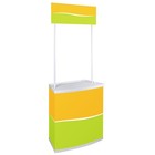 Instahibit Plastic Promotion Counter Trade Show Display Demo Table Booth Stand