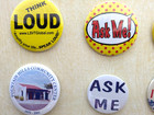 Lot Of 11 Vintage Advertisement Button Pins