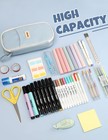 Cute Pencil Case  Aesthetic Pen Pouch  Colored Large Pencil Bag With Zipper     