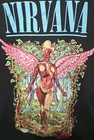 Nirvana Graphic T-shirt  Black  Utero Angel Design Classic Size Lg 